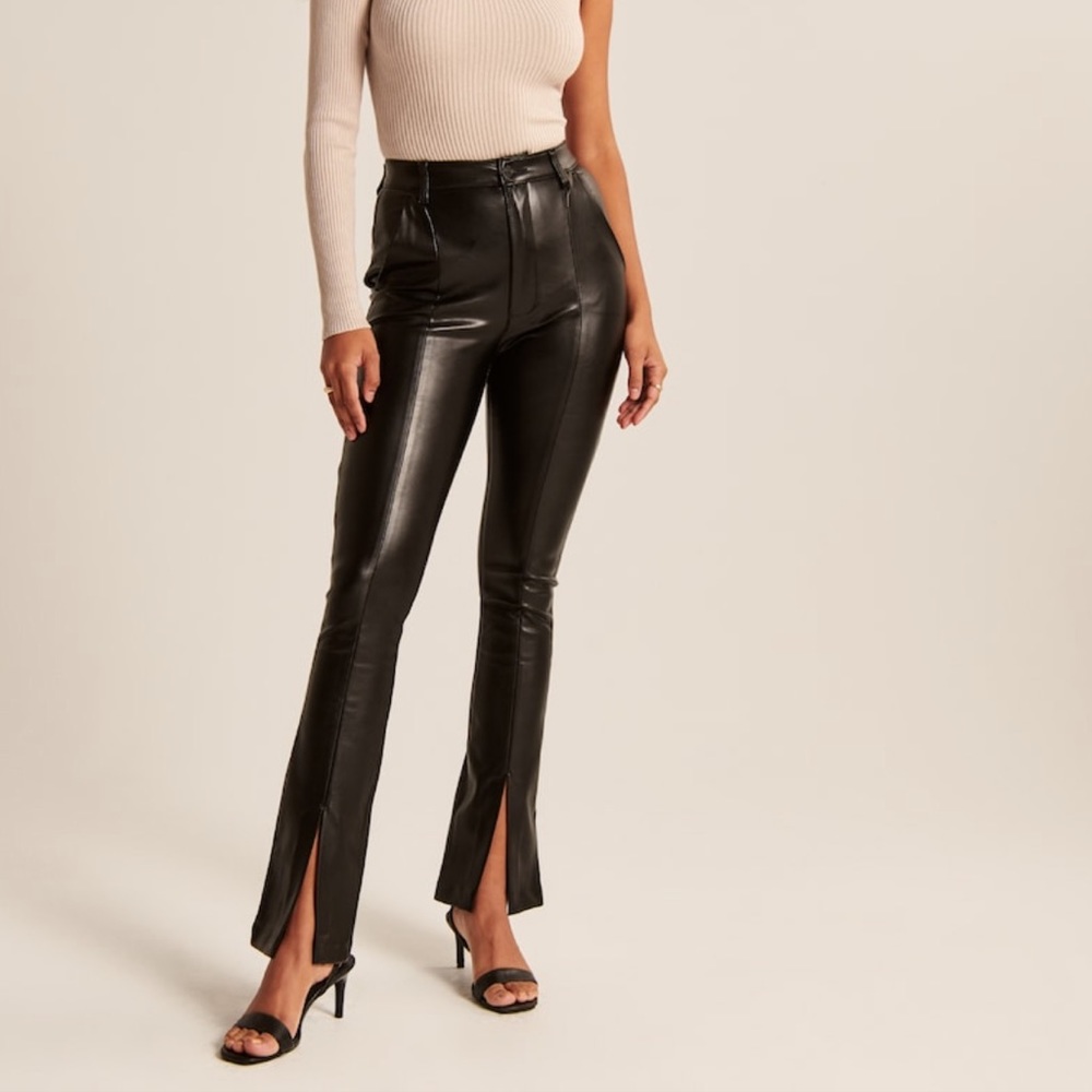 NEW Abercrombie Curve Love Leather Pants